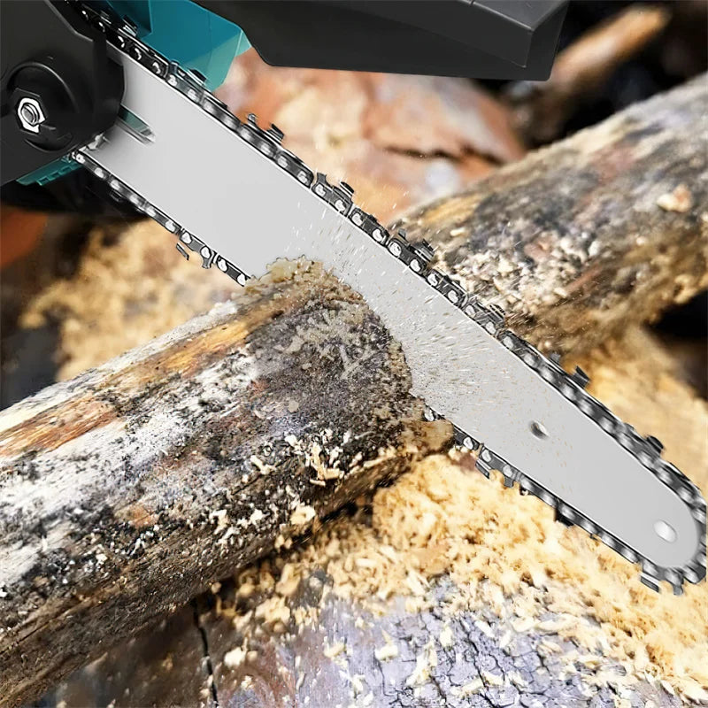 8 Inch Electric Garden Logging Wood Chainsaw With Automatic Oiler Pruning Woodworking Power Tool Compatible For 21V Lithium Battery