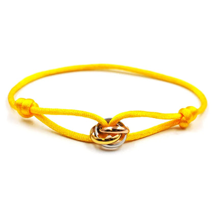 Zalman Wholesale GDS888 Luxury Unisex Bracelet 3 Metal Buckle Hand Chain Adjustable Men's Rope Bracelet for Women Jewelry Gifts