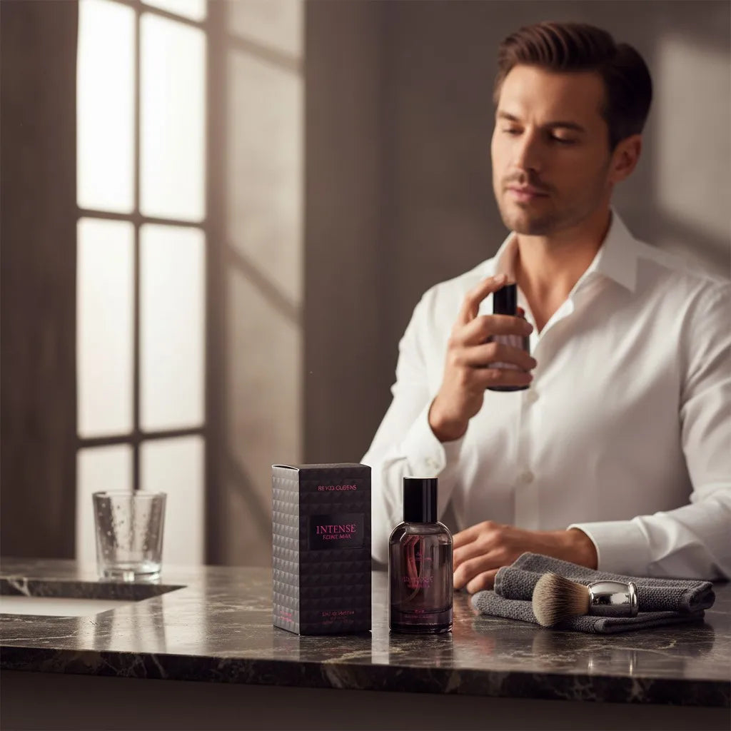 Reyes Queens- Intense Rome Man Eau De Parfum for Men 50ml. Men's Perfume with a Fresh Woody Aroma, Intense Notes and a Sophisticated Elegant Finish.