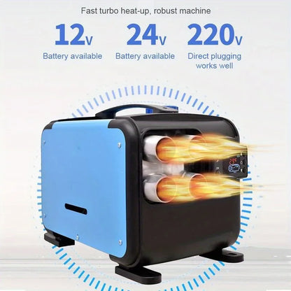 EAFC Car Heater Air Diesel Heate 12V 24V 220V Air Parking Heater Warmer Wireless LCD Remote Control Engine Preheater