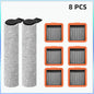 Compatible For UWANT D100/ D100 PRO/ D500 PRO/ D600 Robot Vacuum Cleaner Replacement Parts Main Roller Brush HEPA Filters