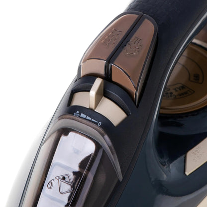 3400W steam iron with ceramic auto-off anti-drip anti-calc self-clean steam stroke 80g/min. Washer