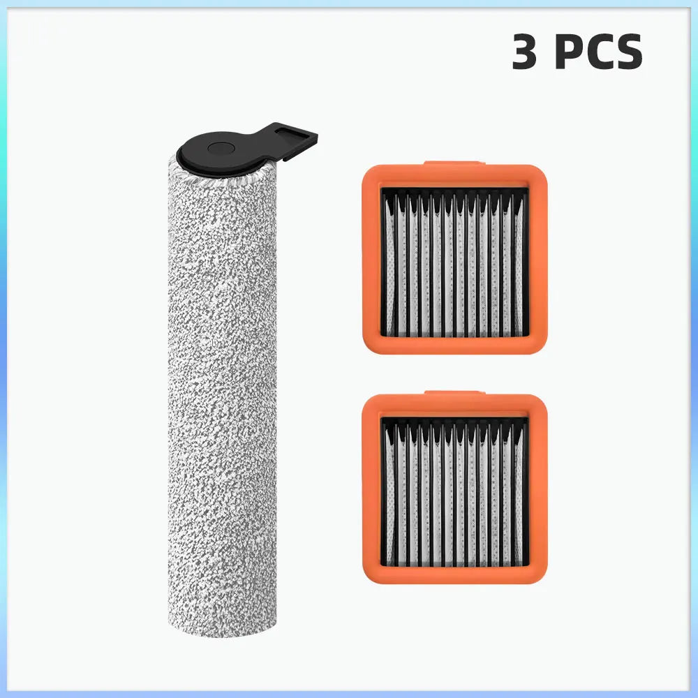 Compatible For UWANT D100/ D100 PRO/ D500 PRO/ D600 Robot Vacuum Cleaner Replacement Parts Main Roller Brush HEPA Filters
