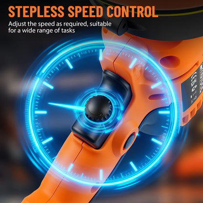 Buffer Polisher 1600W Electric Polishing Machines Portable Rotary Car Polisher with 0-3000 RPM Side Handles 3 Buffing Pads 125mm/5in Discs Perfect for Car Polish Floor Waxing Metal Descaling