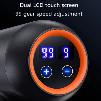 99 Gears Massage Gun Smart Hit Fascia Gun Electric Neck Massager Tool for Body Massage Relaxation Fitness Muscle Pain Relief