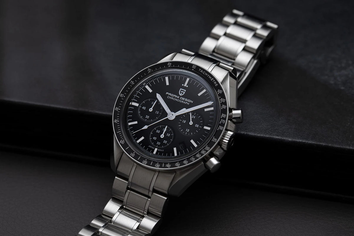 PAGANI DESIGN 2026 New Men's Watches Top Luxury Quartz Watch For Men Auto Date Speed Chronograph AR Sapphire Mirror Wrist Watch