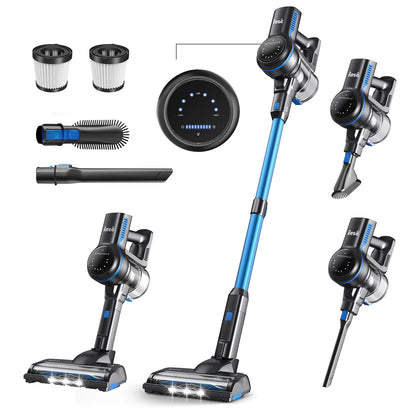 Inse S7P Cordless Vacuum Cleaner, 60KPa, 1.3 L Dust Cup, Removable Battery, for Pet Hair, Carpet, Hard Floors