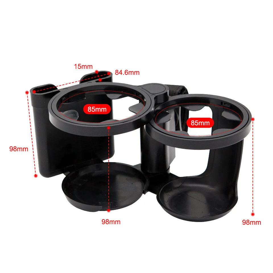 Stroller Cup Holder Phone Support Milk Bottle Drink Cup Holder Conversion 2 Cups For Universal Pram Baby Stroller Accessories