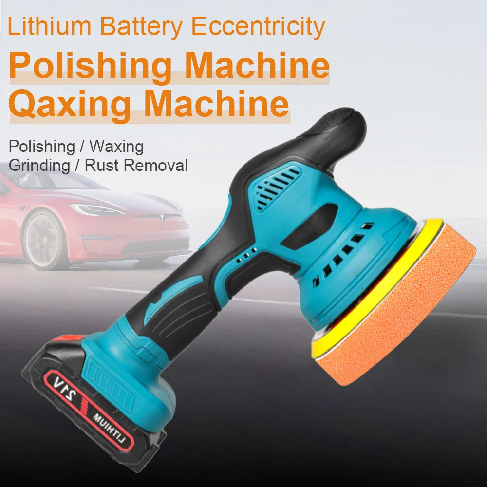 DWiusty 21V Wireless Electric Vehicle Polishing Machine Waxing Polishing Tools Automatic Waxing Machine 6-Speed Glazing Machine