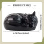 Wooden Cat Urn Pet Cremation Urn Organizer Sculpture for Ash Memorial Keepsake Box Memorial Pets Gift Supplies Storage Container