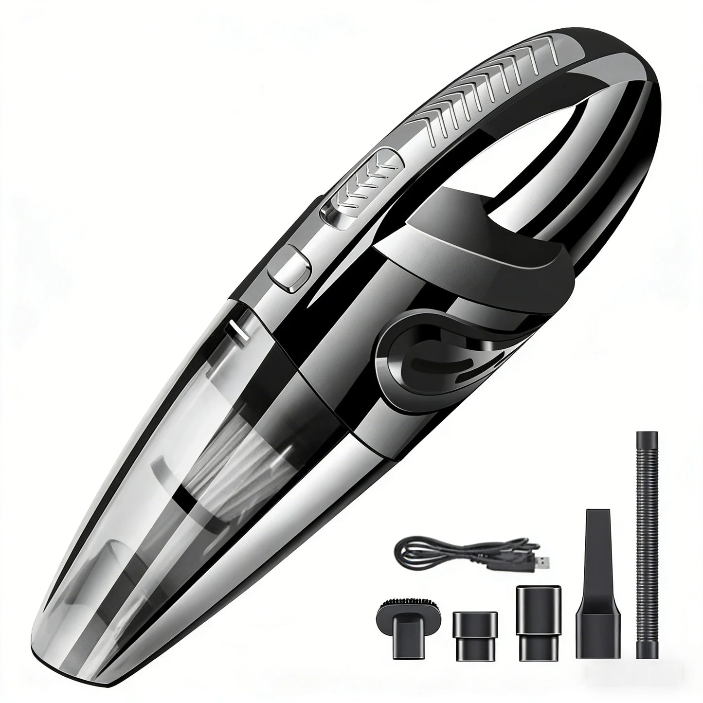 TUERBB VC01 Lightweight & Portable Vacuum Cleaner, Strong Power, USB-C Rechargeable for Car Cleaning Home Pet Hair