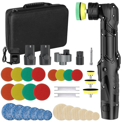 Cordless Mini Car Polisher RO/DA Dual Action Polisher Auto Detailing Scratch Killer Wireless Detail Polishing Machine