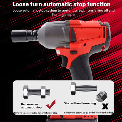 Fit For Milwaukee Battery 1300NM Large Torque Cordless Wrench Brushless Electric Impact Wrench Repair Power Tools Car Truck