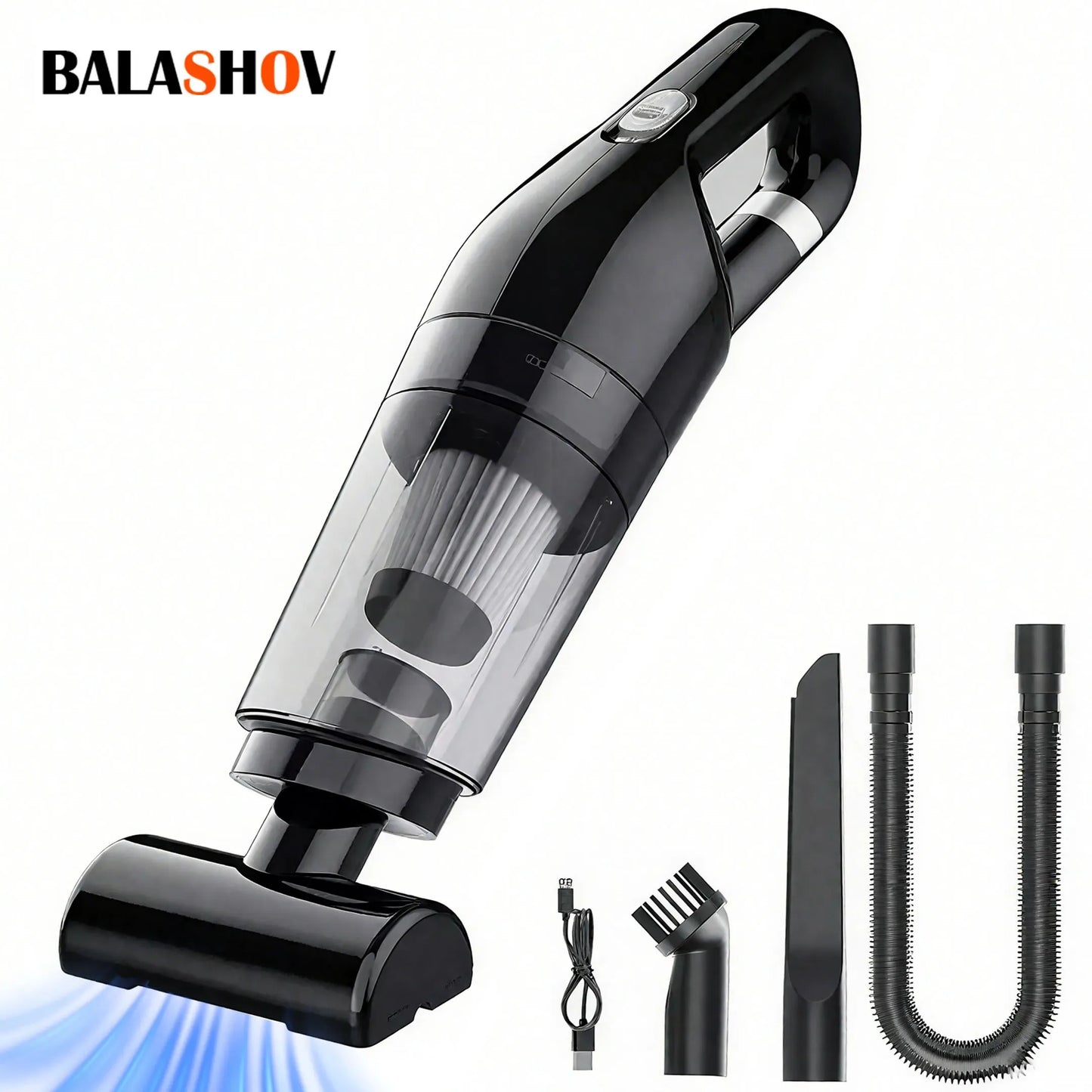 Handheld Vacuum Cleaner Rechargeable Portable Vacuum Cleaner Car & Home Dual Purpose Wireless Dust Catcher Pet Hair 10000PA 120W Powerful Suction  for cleaning carpets, seats, and floors