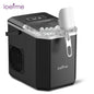 LOEFME Portable Bullet Ice Maker 12KG/24H Countertop Ice Machine 9 Cubes in 6 Min Auto Clean 2 Ice Sizes with Handle