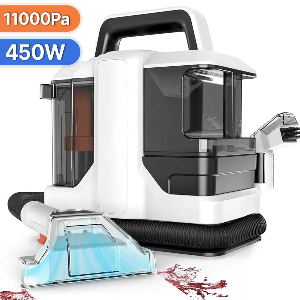 Spot Cleaner 750W 11/15KPa Handheld Carpet Cleaner for Sofa Curtain Spray Suction Integrated Machine Household Clean Machine