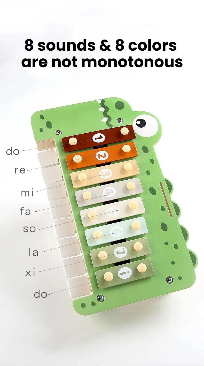Baby Musical Instruments Montessori Wooden Toys,Percussion Xylophone Set for Toddlers,Preschool Educational Gifts