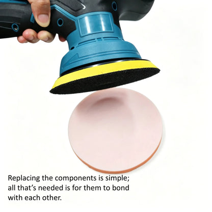 This 12V cordless electric polisher/Sander features 8 adjustable speeds and comes with a spare battery. It includes a sponge pad, dusting pad, and sandpaper. Suitable for car repair and detailing, polishing wood furniture sur