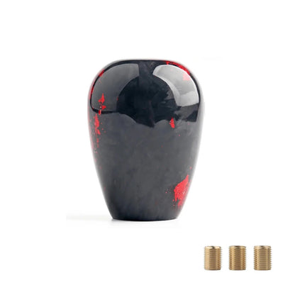 JDM Style Racing Forged Fiber Gear Shift Knob Cylindrical And Spherical Shift Knob For Most Car Decorations Accessories