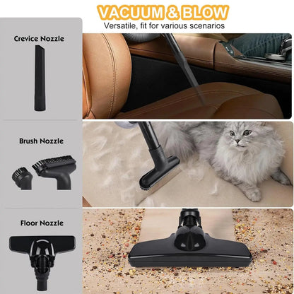Portable Cordless Vacuum  Handheld Electric Vacuum Cleaner for Floor Carpet Car Fit For DeWalt 20V Battery
