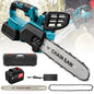 1500W 12Inch Cordless Chainsaw Brushless Lithium Battery Powered Household Woodworking Electric Efficient Handheld Cutting Power Tool with Makita 21V Battery