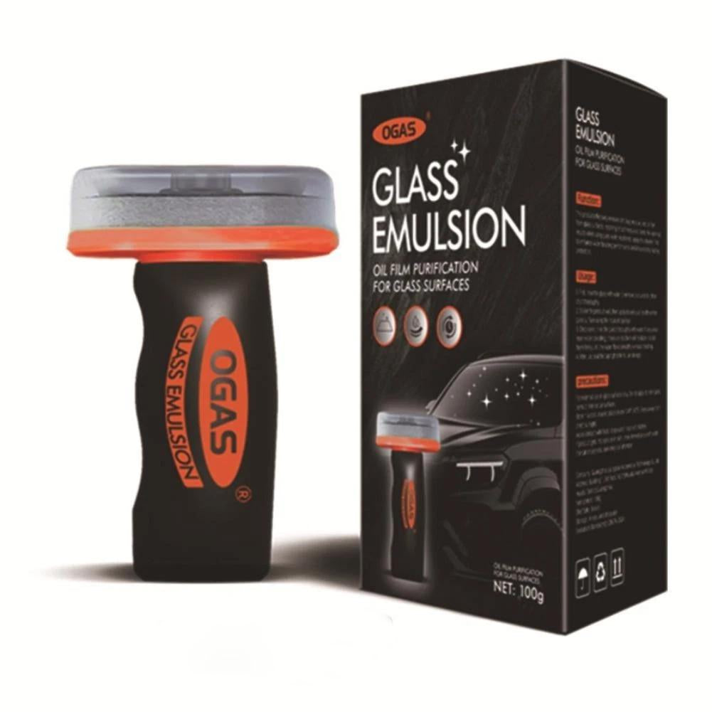 Handheld Glass Emulsion Oil Film Remover Car Windshield Cleaner For Front/Side/Rear Windows Rearview Mirror Auto Glass Cleaning