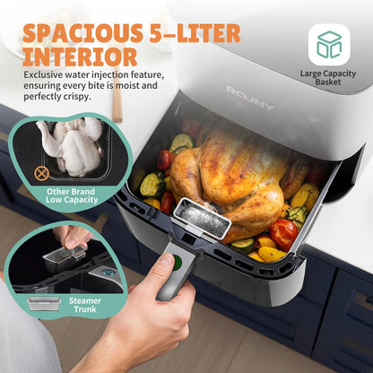 1450W 5L Air Fryer Healthy Airfryer for Baby & Family Perfect for Baby Weaning & Family Meals