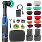 12V Cordless Mini Car Polisher Detailing Wireless Car Polishing Machine 1/1.5/2 Inch Pads Kit For Auto Wax, Adjustable Speed