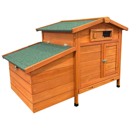 Chicken Coop on Stilts with Wooden Laying Nest Protects Chickens from Predators, Raised Nest, Easy to Clean