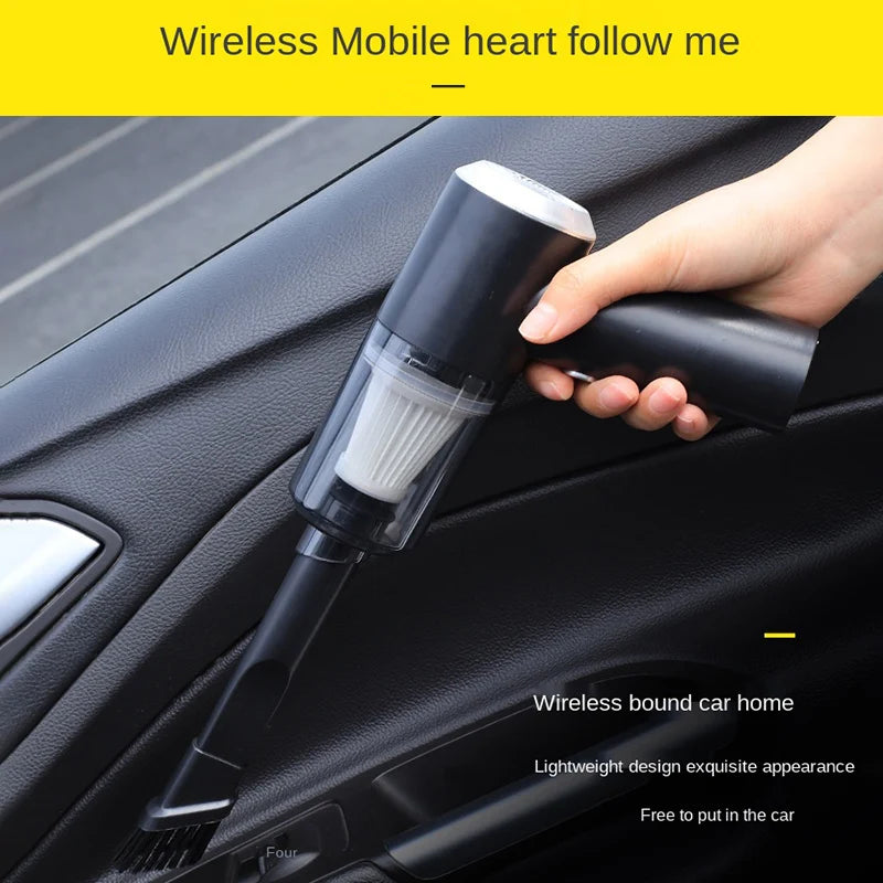 Wireless Car Vacuum Cleaner Portable Vacuum Cleaner Dual Use for Home and Car 120W High Power Powerful Vacuum Cleaner Bring LED