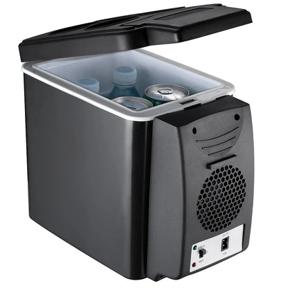 12V/220V Car Home 2-in-1 6L Car Small Refrigerator Mini Student Dormitory Home Heating and Cooling Box Cosmetics Breast Milk Insulin Refrigerator Silent