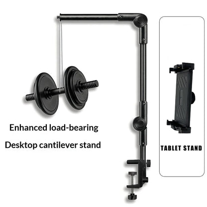 Xb08 Metal Tablet Stand 360 °   Rotating Long Arm 10kg Heavy-Duty Bedside Desktop Lazy Stand Compatible with iPad 4.6~ 12.9inch and Mobile Phones