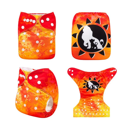 U Pick ALVABABY Digital Position Cloth Diapers Baby Reusable Modern Cloth Nappy for Baby with 1pc Microfiber Insert