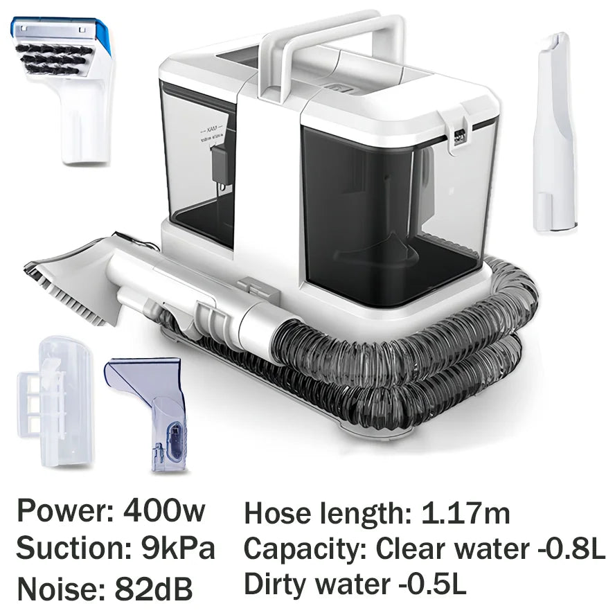 Spot Cleaner Handheld Carpet Cleaner for Sofa Curtain Pet Hair Spray Suction Integrated Machine Clean Machine