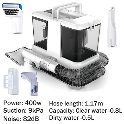 Spot Cleaner Handheld Carpet Cleaner for Sofa Curtain Pet Hair Spray Suction Integrated Machine Clean Machine