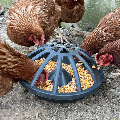 12/18/20 Holes Chicken Feeder Portable Goose Food Dispenser Poultry feed Bucket for Duck Chook Hen Livestock Feeding Supplies