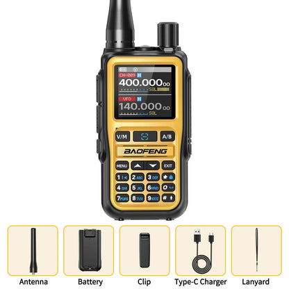 BAOFENG UV-5R Mini Walkie Talkie Multi Band Bluetooth Programming Wireless Copy Frequency 999CH Type-C Long Range Two Way Radio