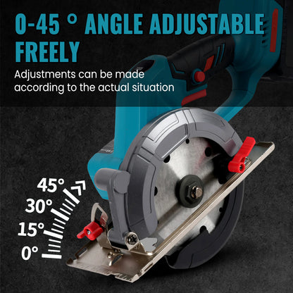 150MM 6 Inch Brushless Circular Saw Compact Electric Saw Wood Metal Ceramic Tiles Cutter Power Tool For Makita Battery
