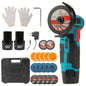 12V Cordless Angle Grinder Kit Lithium Battery Rechargeable 19500RPM Mini Polishing Cutting Machine Tools for DIY Home Projects