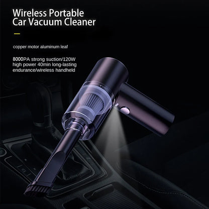 Wireless Car Vacuum Cleaner Portable Vacuum Cleaner Dual Use for Home and Car 120W High Power Powerful Vacuum Cleaner Bring LED