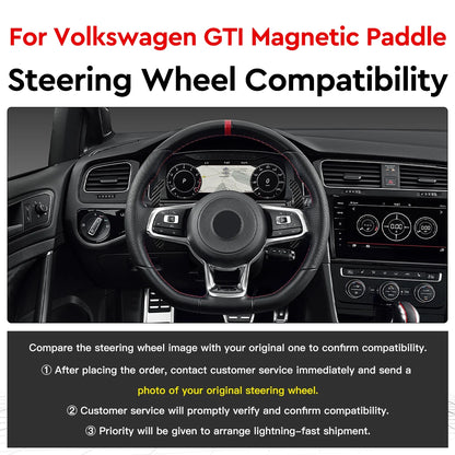 TDD Carbon Fiber Magnetic Paddle Shifters for Volkswagen GTI Golf 7 Golf R MK7/7.5 VW Scirocco Arteon Shift Paddle Extensions
