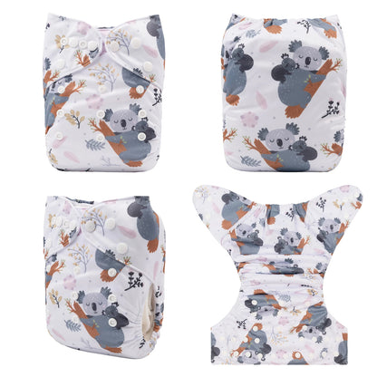 U Pick ALVABABY Digital Position Cloth Diapers Baby Reusable Modern Cloth Nappy for Baby with 1pc Microfiber Insert