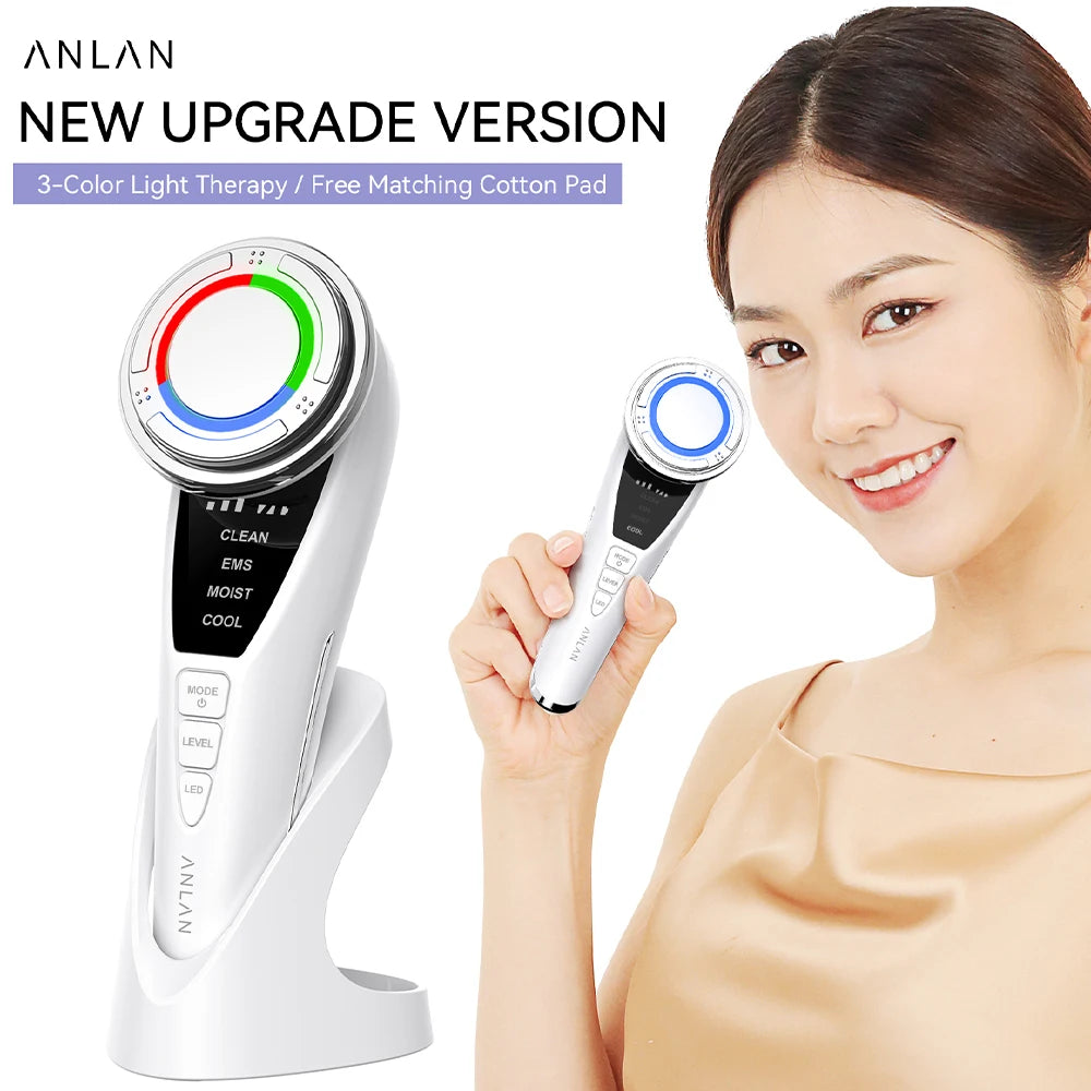 ANLAN Facial Massager Pro Microcurrent Face Lifting Skin Rejuvenation with Cold Deep Cleaning Anti-aging Skincare Beauty Device
