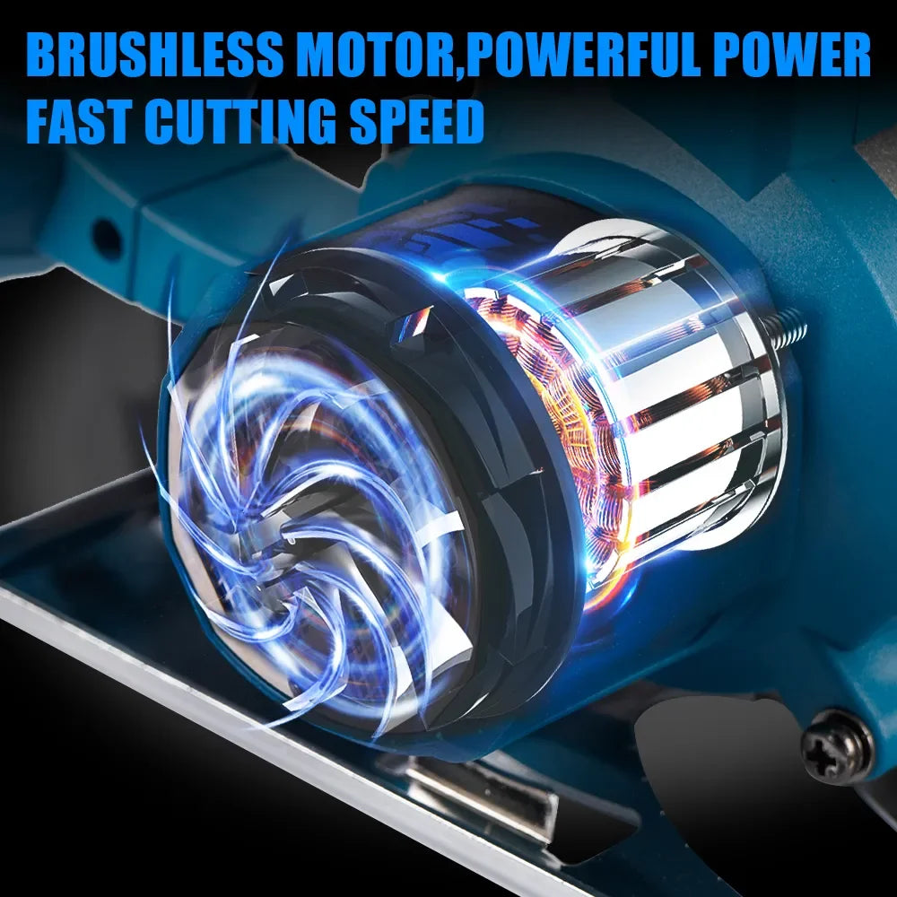 Brushless 5Inch 125mm Mini Electric Circular Saw Cordless 0-45° Adjustbale Woodworking Power Garden Tool For Makita 18V Battery