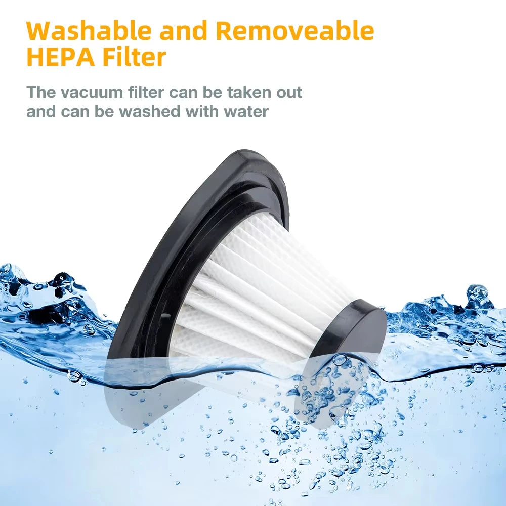 TUERBB VC01 Lightweight & Portable Vacuum Cleaner, Strong Power, USB-C Rechargeable for Car Cleaning Home Pet Hair