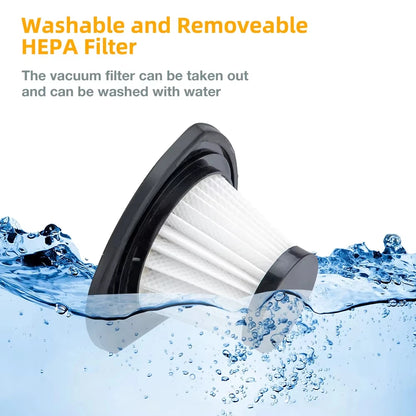 TUERBB VC01 Lightweight & Portable Vacuum Cleaner, Strong Power, USB-C Rechargeable for Car Cleaning Home Pet Hair