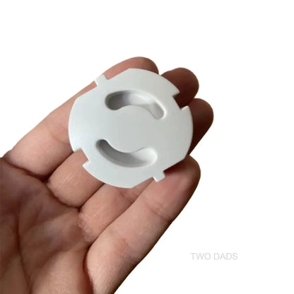 Baby Safe Outlet Cover, Abs Material Without Holes, Non Rotatable, No Need For Film, Suitable For European Schuko Socket Plugs