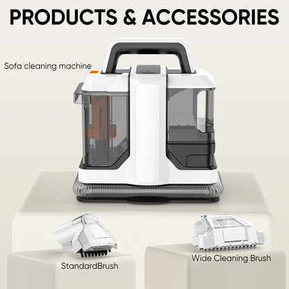 Portable Carpet Cleaner Machine 750W 15KPA Multifunctional Handheld Mite Remover Sofa Carpet Wet Cleaner for Sofa Car Seat