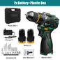 55N.M 10MM 23+1 Torque Brushless/Brushed (Yellow Kit) Electric Impact Drill Metal Ratchet Chuck Cordless Drill Electric Screwdriver DIY Power Tools