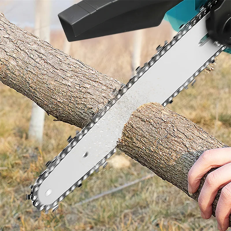 8 Inch Electric Garden Logging Wood Chainsaw With Automatic Oiler Pruning Woodworking Power Tool Compatible For 21V Lithium Battery